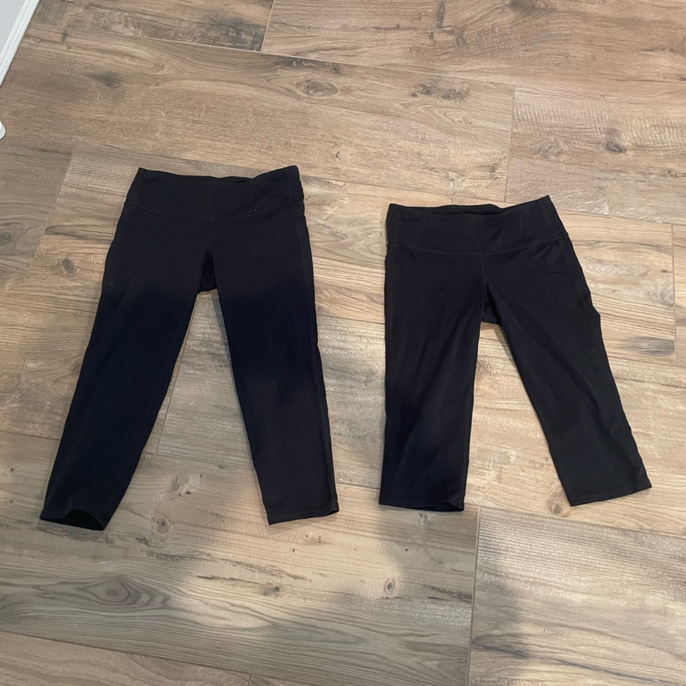 Bundle Of Two Athleta Black Capris Size Small - image 1